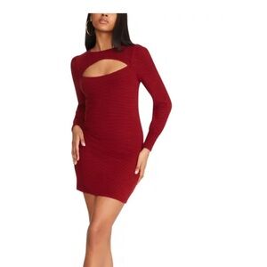 Bb Dakota Steve Madden Ribbed Bodycon Dress size L
